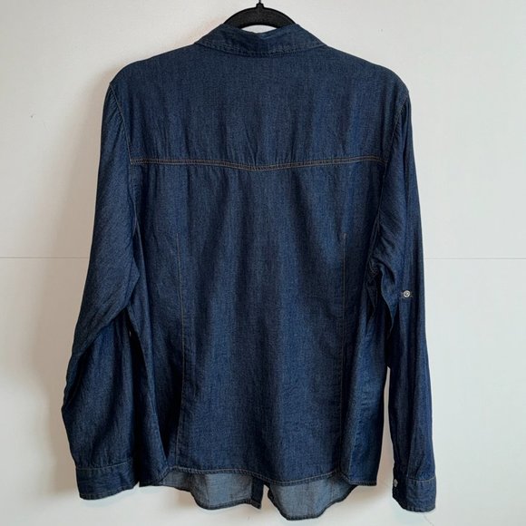 NEW! Denim Style Western Shirt - Picture 2 of 8